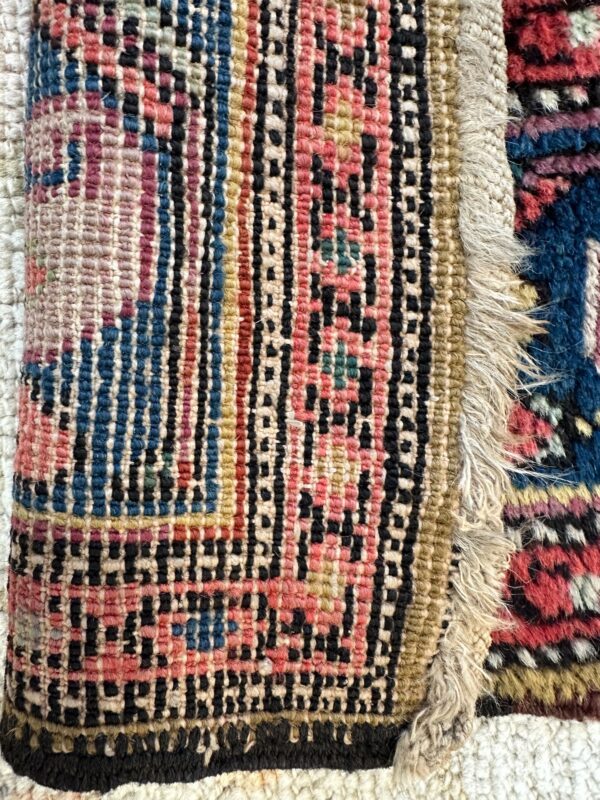 ANTIQUE CAUCASIAN KARABAGH RUNNER 3'6X14'11 - Image 4