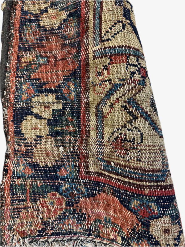 MID 19TH CENTURY PERSIAN CARPET 6'11X10'9 DATED 1856 - Image 2