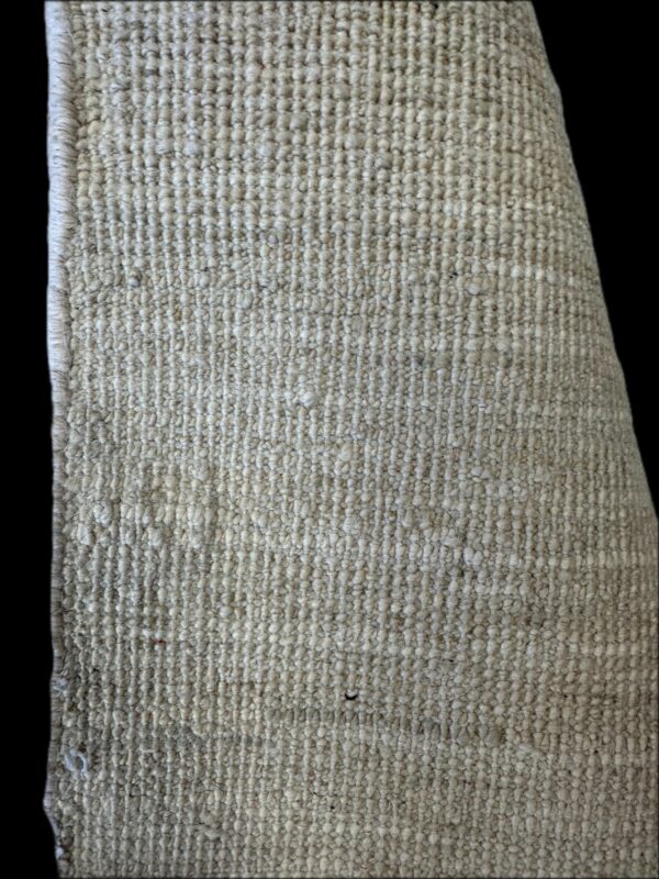 8'10x11'9 WOOL HANDKNOTTED SOLID CREAM COLOR - Image 3